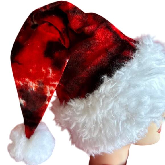Handcrafted Tie-Dye Santa Hat